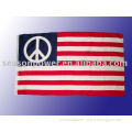 peace sign American flags